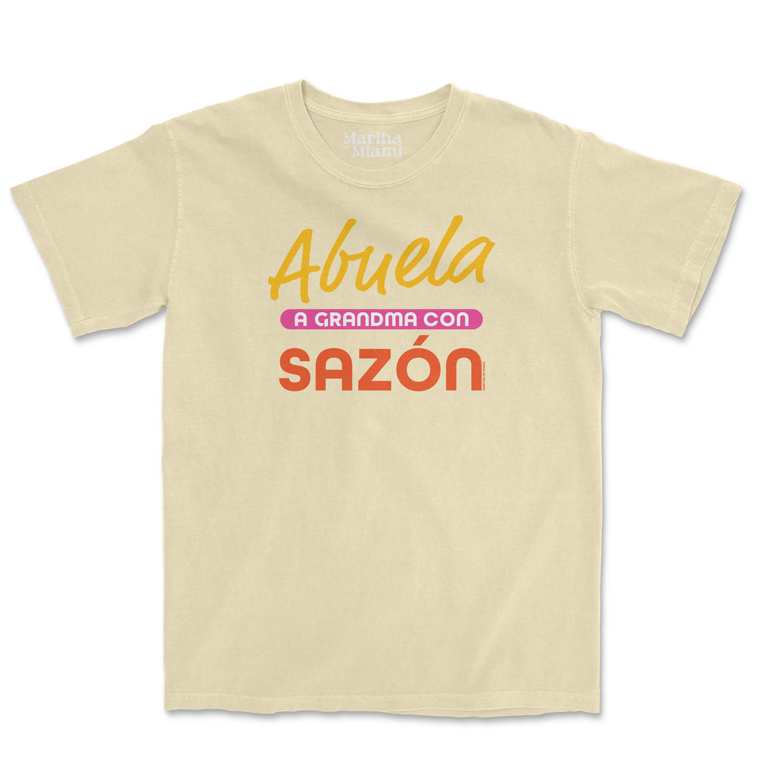Abuela A Grandma Con Sazón T-Shirt