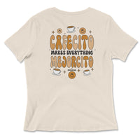 Cafecito Makes Everything Mejorcito V-Neck T-Shirt