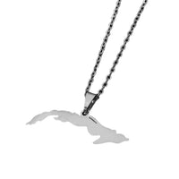 Cuba Map Necklace