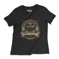 Dominoes and Hand Rolled Cubanos V-Neck T-Shirt