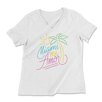 Miami Mi Amor V-Neck T-Shirt