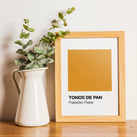 Tonos de Pan Pastelito Flake Art Print