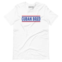 Cuban Bred men's t-shirt with classic bold text design for Cuban pride