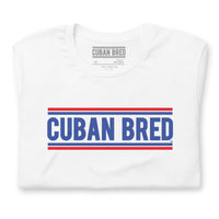 Cuban Bred men's t-shirt with classic bold text design for Cuban pride