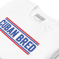 Cuban Bred men's t-shirt with classic bold text design for Cuban pride