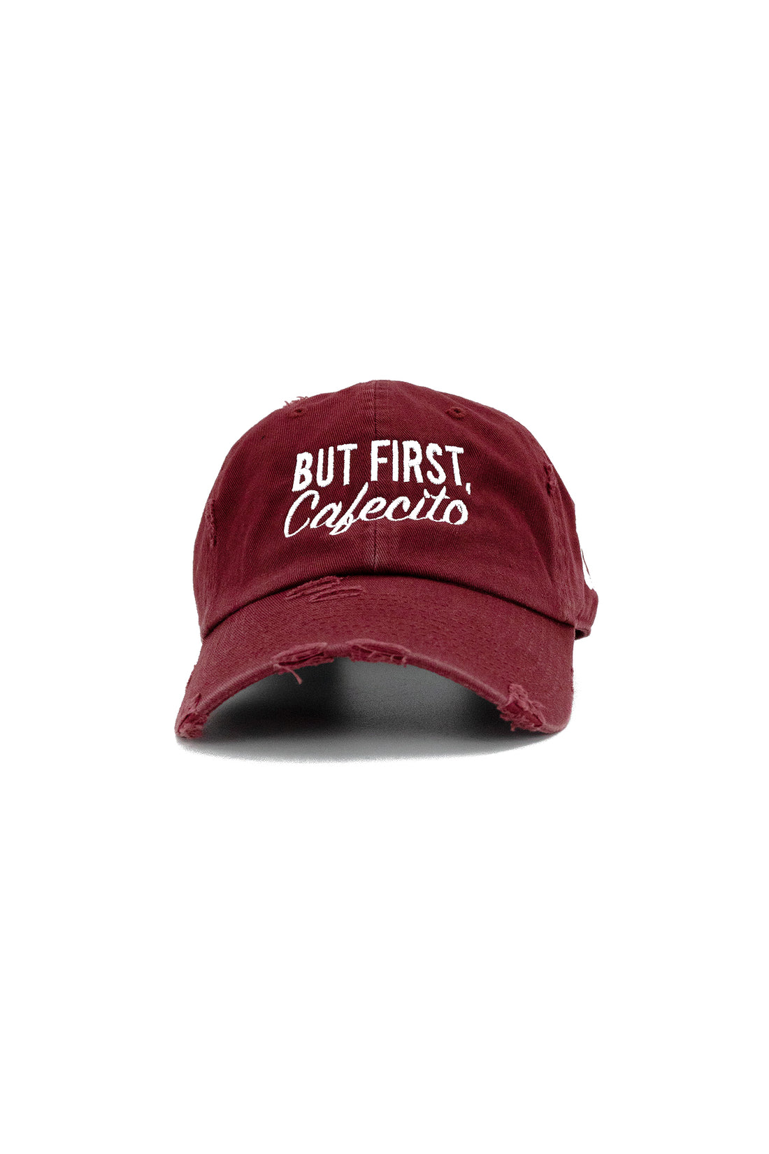 But First, Cafecito Distressed Hat