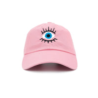 Evil Eye Hat, Protective Embroidered Cap, Unisex Fashion Hat, Spiritual Defense Accessory, Good Luck Charm Cap, Unique Gift Idea, Adjustable Black Hat, Quality Embroidery Design, Mystical Warding Accessory, Durable Fashion Hat