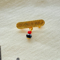 Dios Me Bendiga Azabache Charm Evil Eye Protection for Baby Gold Filled