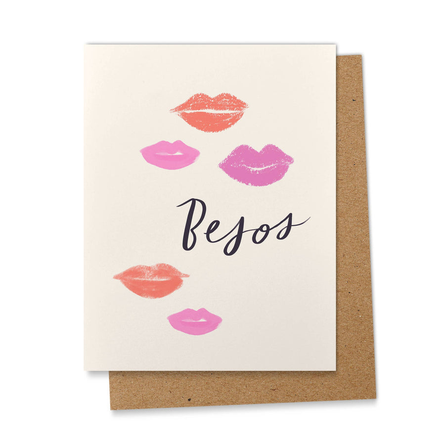 Besos Spanish Valentine's Day Greeting Card