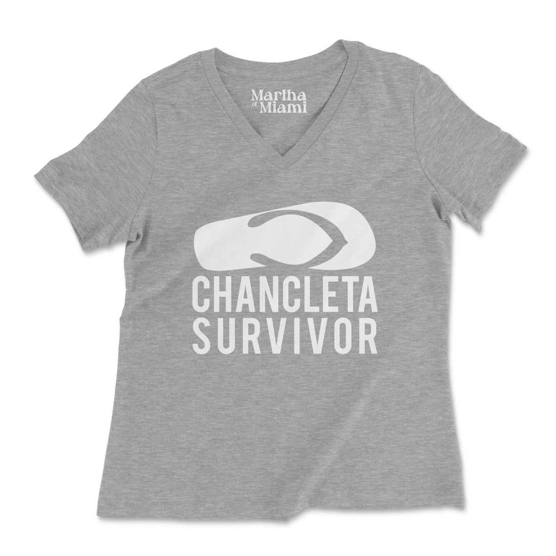 Chancleta Survivor V-Neck T-Shirt