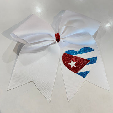 Cuban Flag Hair Bow