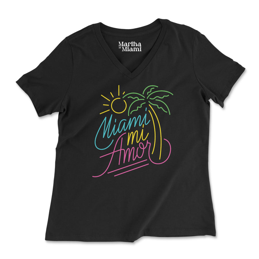 Miami Mi Amor V-Neck T-Shirt