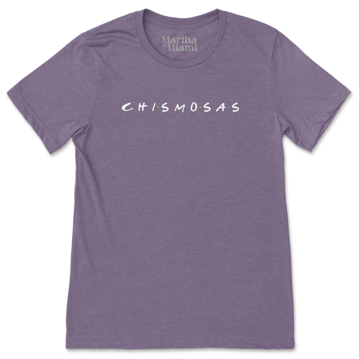 Chismosas t-shirt with Friends-inspired logo, perfect for Cuban gossip lovers