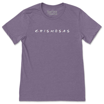 Chismosas t-shirt with Friends-inspired logo, perfect for Cuban gossip lovers