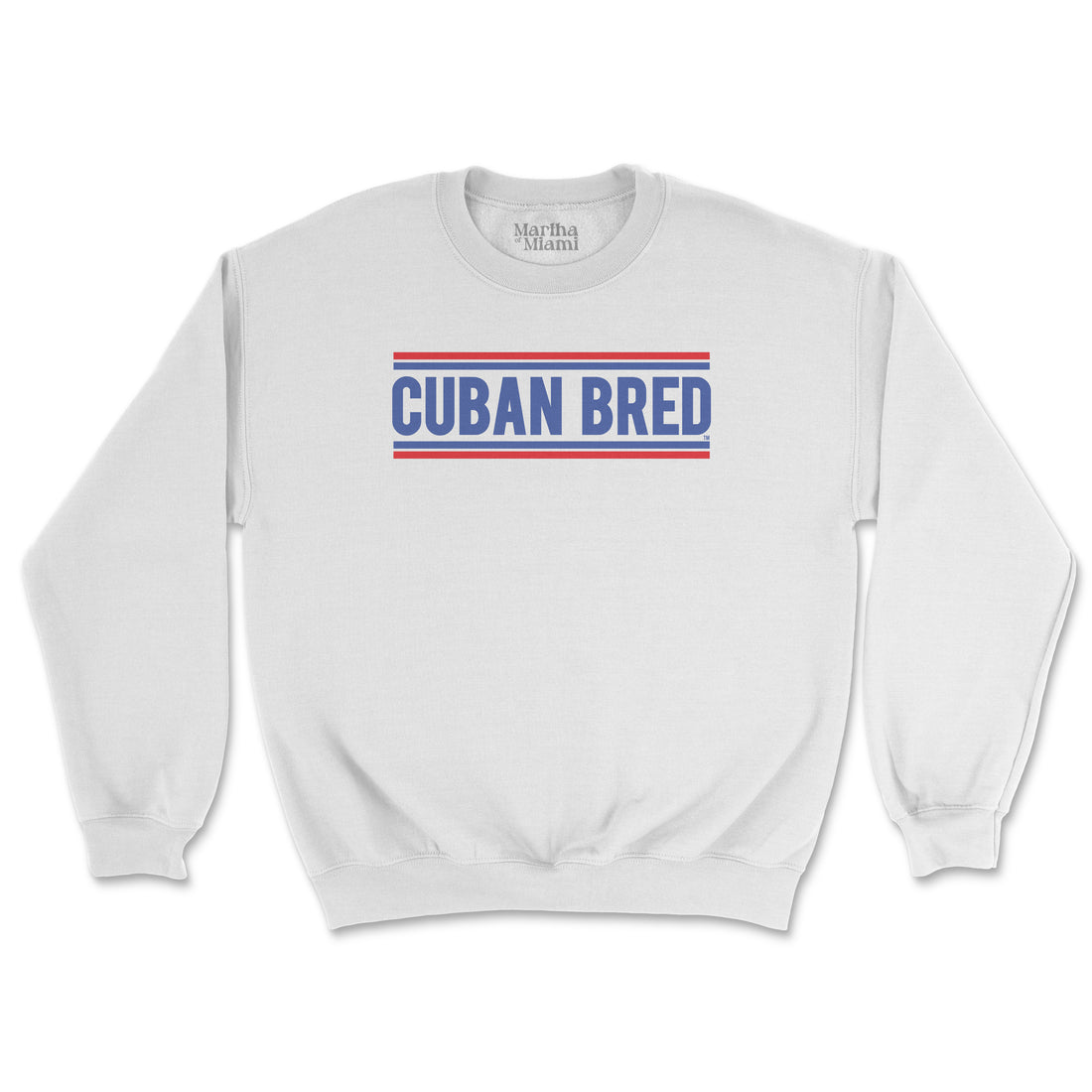 Cuban Bred unisex sweatshirt with bold classic text design celebrating Cuban pride