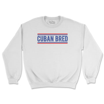 Cuban Bred unisex sweatshirt with bold classic text design celebrating Cuban pride