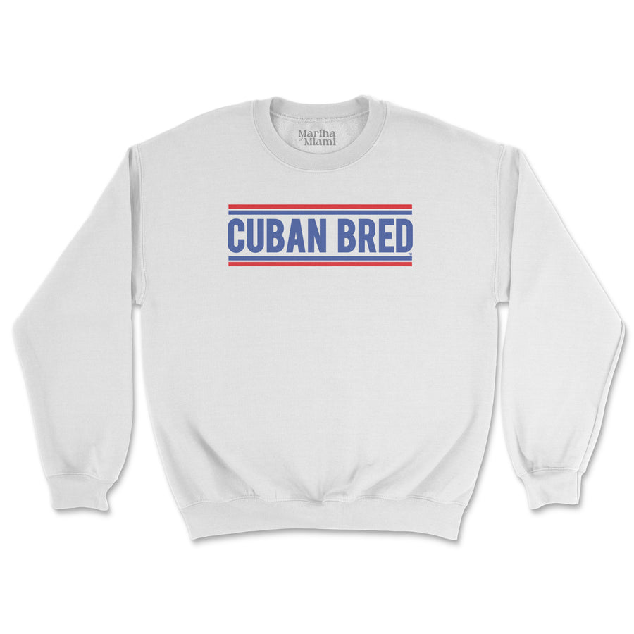 Cuban Bred unisex sweatshirt with bold classic text design celebrating Cuban pride