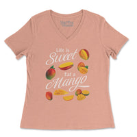 Miami style t-shirt, tropical t-shirt, mango shirt, unisex cotton t-shirt, summer fashion, Miami clothing, heavyweight t-shirt, 100% ring spun cotton