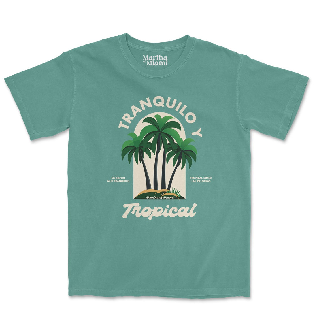 Light green t-shirt with the text &