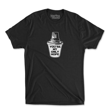 You're My Only Hope men's triblend t-shirt with Cuban coffee cup and Star Wars-inspired design