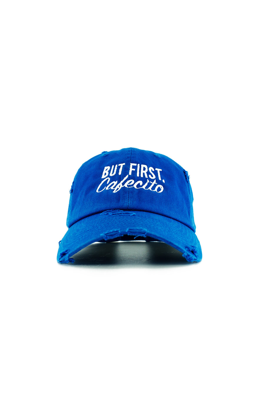 But First, Cafecito Distressed Hat