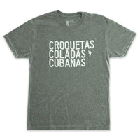 Croquetas, Coladas, y Cubanas T-Shirt - Men