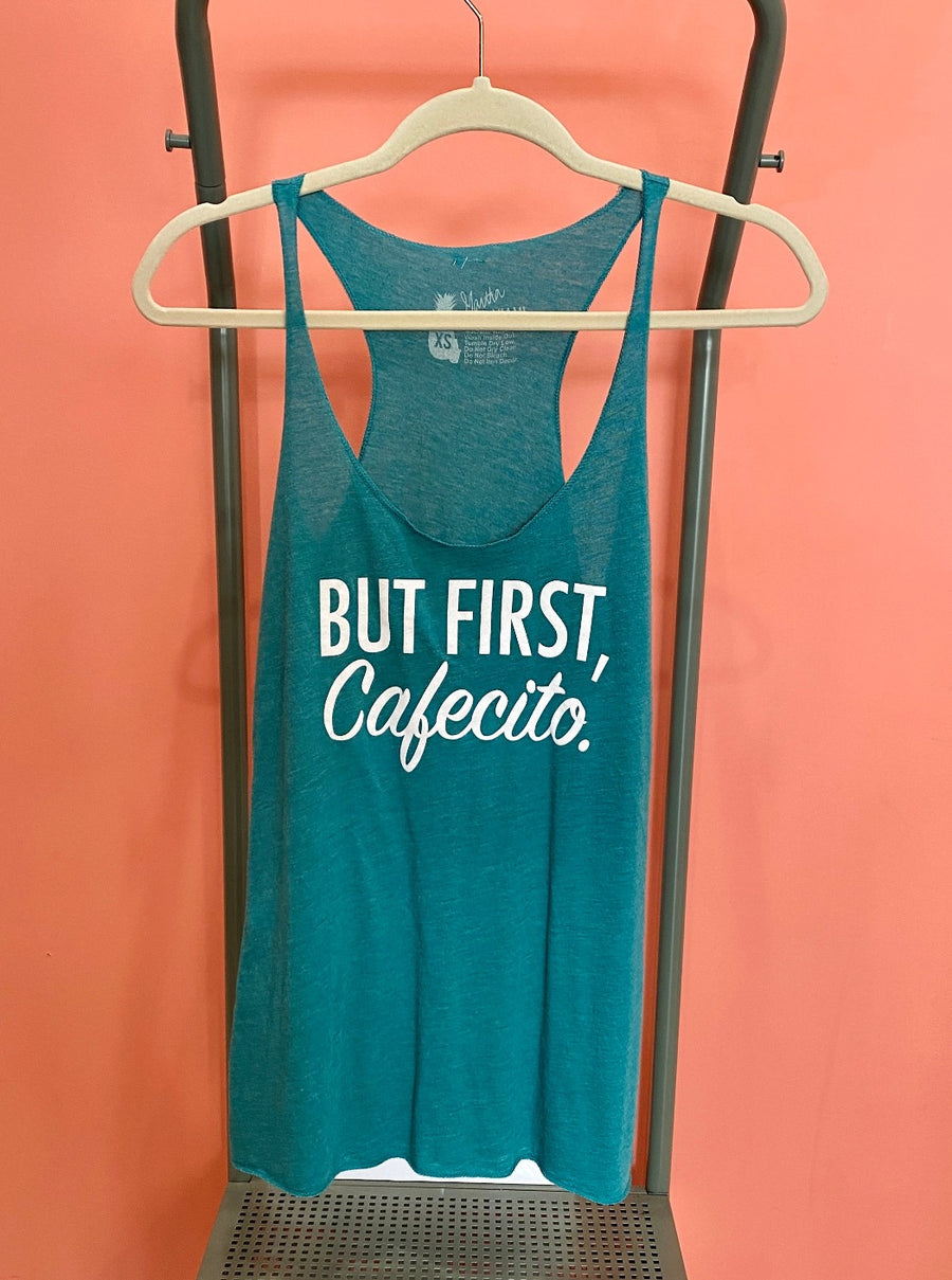 But First Cafecito Miami's Favorite Drink Cuban Coffee Lovers Women's Clothing