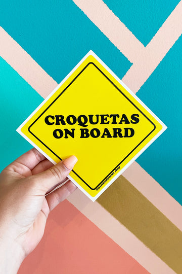 Croquetas on Board Sticker