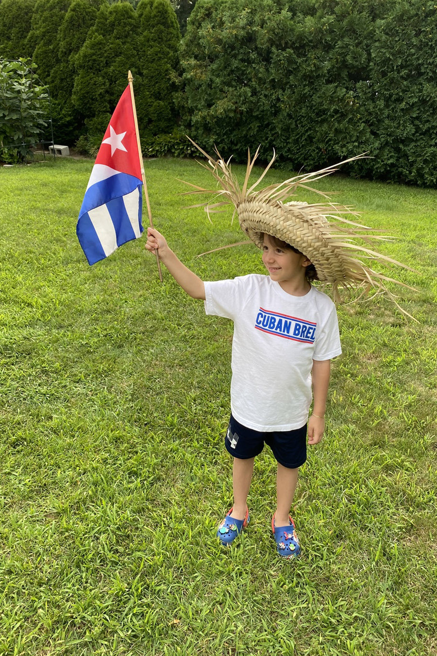 Cuban Bred kids' unisex t-shirt with bold classic text design celebrating Cuban pride