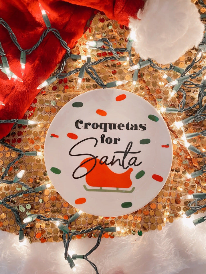 Croquetas for Santa Dish Christmas Decor Decoración navideña