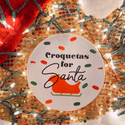 Croquetas for Santa Dish Christmas Decor Decoración navideña
