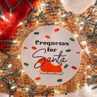 Croquetas for Santa Dish Christmas Decor Decoración navideña